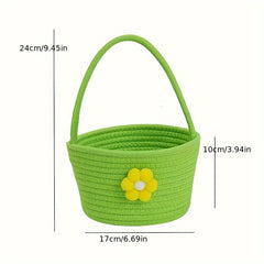 Small Flower Basket Cartoon Small Flower Portable Storage Basket