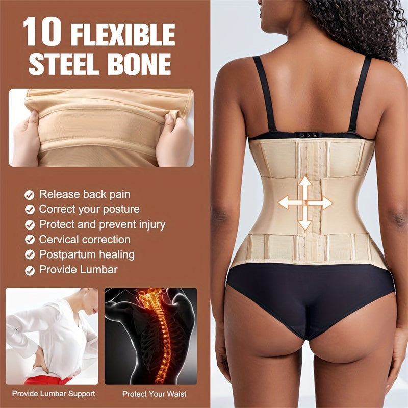 Waist Trainer Trimmer Belt Tummy Control Compression Wrap Cincher