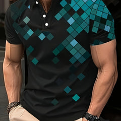 Casual Vintage Style Lapel Button Shirt for Fitness Training