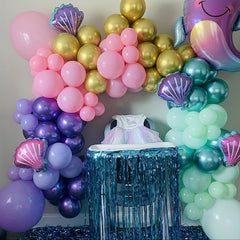 Mermaid Tail Balloon Garland Arch Kit Mermaid Birthday Party Decorations