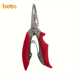 Red Stainless Steel Fishing Pliers Line Cutter
