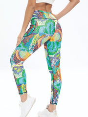 Casual Yoga Pants High Stretch With Pocket Slimming Yoga Leggings
