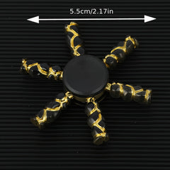 Mini Colorful Fidget Spinner Metallic Spin Ideal for Focus