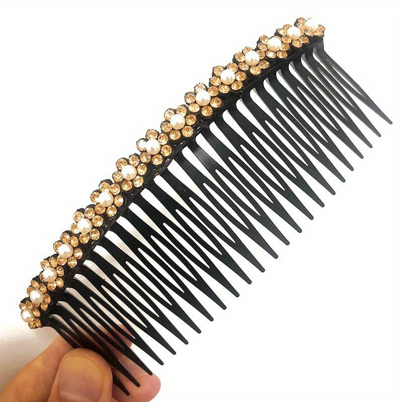 Crystal Comb Clip Hair Accessories Rhinestone Hairpin for Women Girls