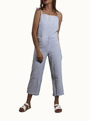 Striped Cami Jumpsuit Wide Leg Women's Clothing