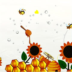 Bee Themed Party Tablecloth for Single Person Party