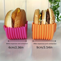 Expandable Hamburger Rack Silicone Storage Kitchen Box