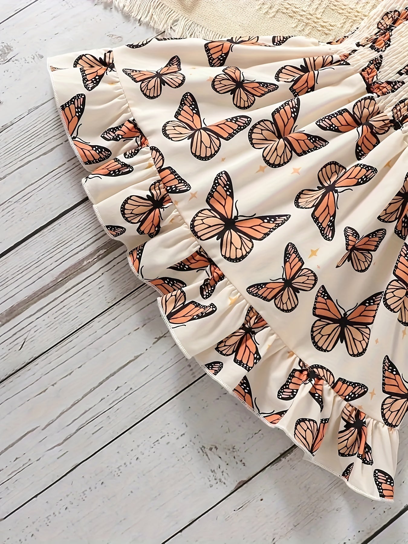 Toddler Girls' Butterfly Print Dress & Headband Set