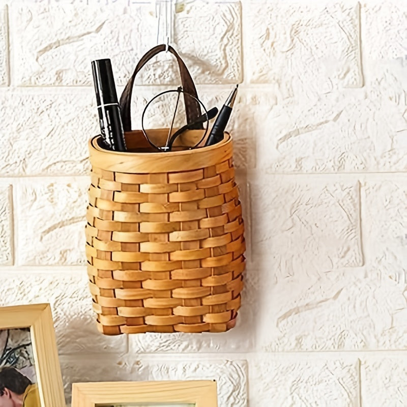 Boho Hanging Basket Wall Organizer Home Decoration
