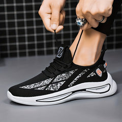 Men's Slip on Sneakers with Shoelaces Odor Resistant Athletic Shoes