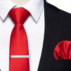 Men's Silk Tie Clip Wedding Party Formal Business Necktie