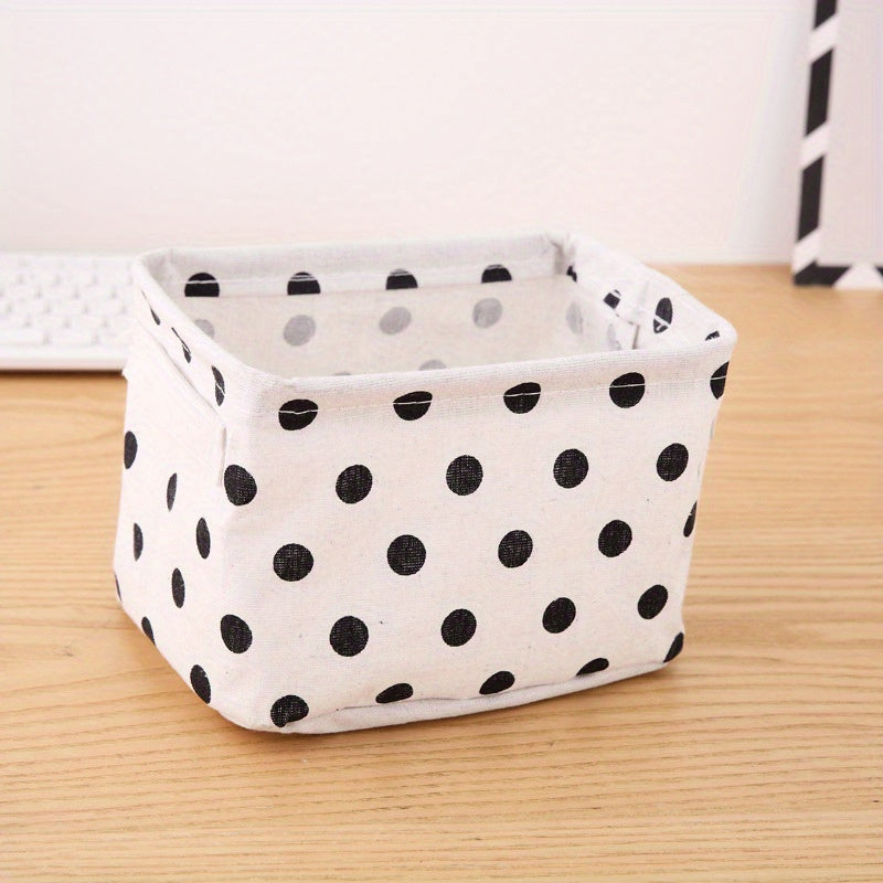 Foldable Fabric Storage Basket: Tabletop Organization