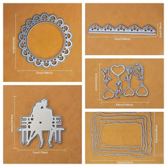 Metal Cutting Die Template for DIY Clipping Thin Album Paper Foil Embossing