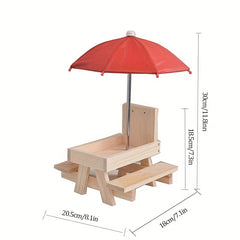 Wooden Squirrel Feeder for Garden Decor Yard Farm