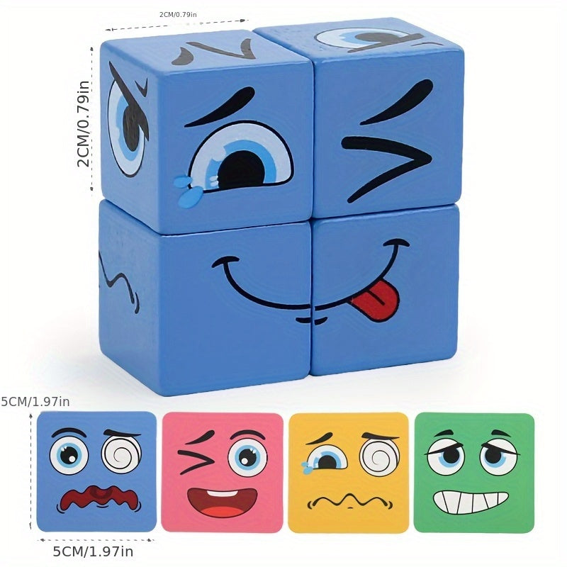Face Changing Cube Puzzle Fun Focus Game Age 6