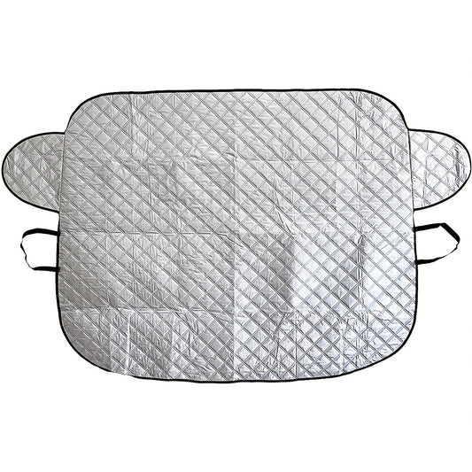 Large Thick Car Windshield Snow Cover 4-Layer Protection Anti-Freeze Ice Removal
