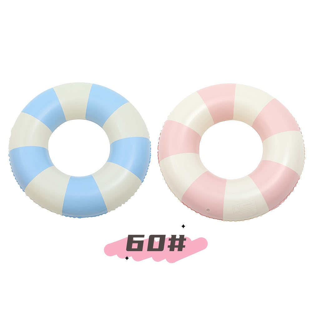 2pcs Pink Checkered Adult Retro Plaid Swim Rings Inflatable Pool Floats