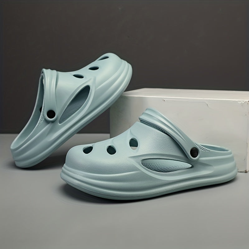 Men's Lightweight Comfy Clogs Hollow Out Non Slip Garden Shoes