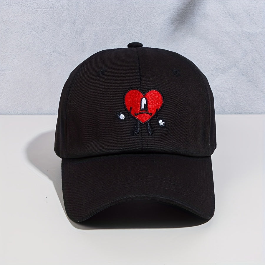 Embroidered Baseball Cap Men's Casual Sunscreen Peaked Cap