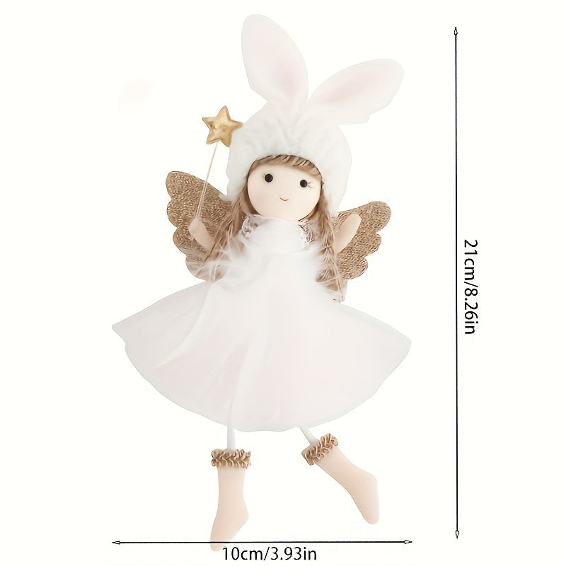 Christmas Wind Angel Girl Doll Tree Pendant