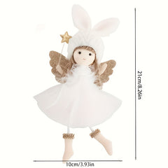 Christmas Wind Angel Girl Doll Tree Pendant