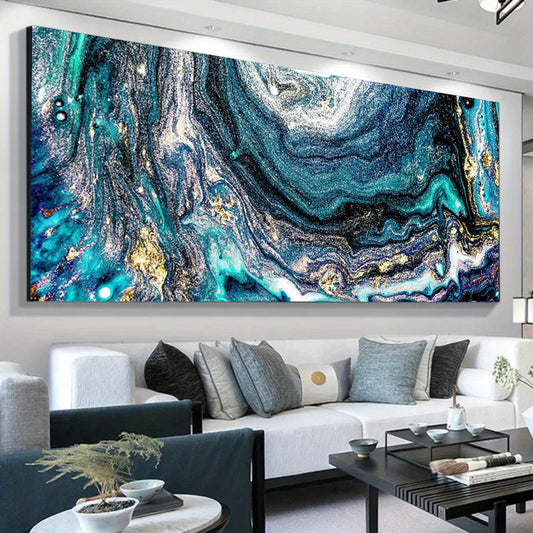 Flowing Abstract Large Diamond Painting Kit 40x90cm