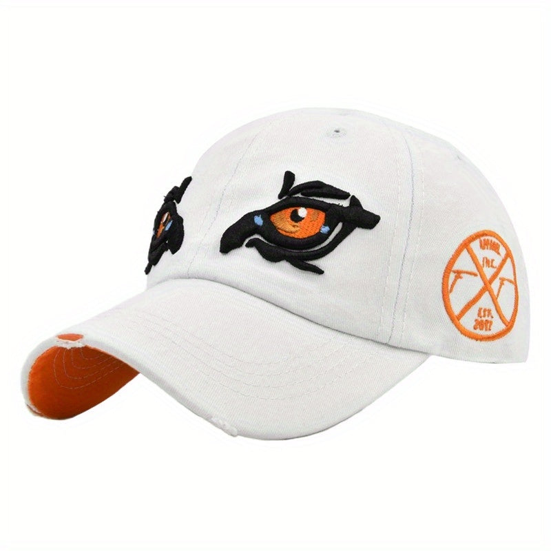 Cartoon Eyes Embroidery Baseball Cap Hip Hop Sports Hat