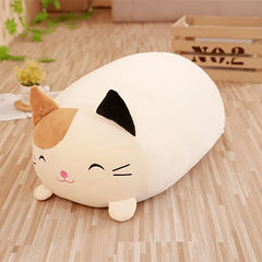 Plush Animal Toy: Cat Pig Dog & Frog Stuffed Animals, Smiling Faces