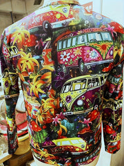 Bus Print Men's Long Sleeve Novelty T shirt Autumn Stylish Tee