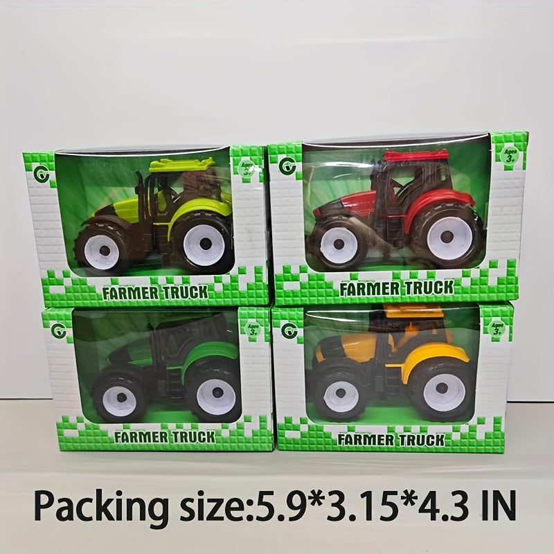 Toy Car Farm Tractor Puzzle Boy Toy Car Packaging Gift
