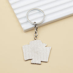 Cartoon Cowboy Keychain Enamel Alloy Backpack Ornament Key Holder