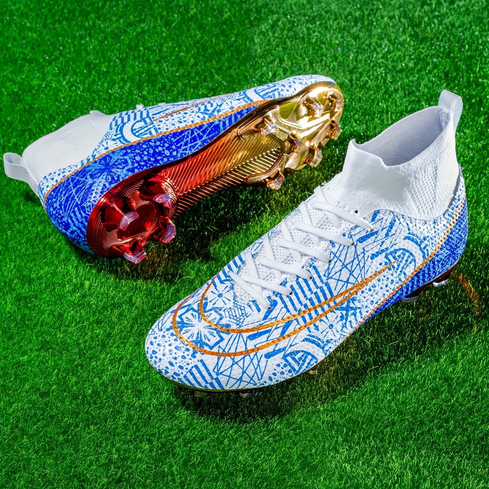 Youth Anti Skid Soccer Cleats, Breathable Training Shoes