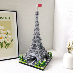Paris Eiffel Tower Model Building Blocks Educational Toys Puzzle
