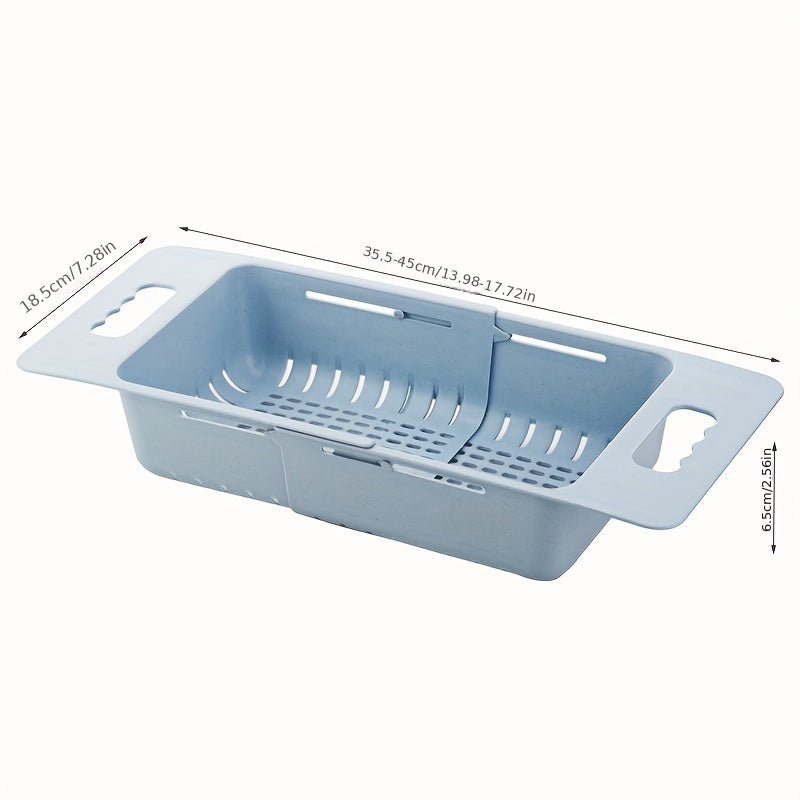 Adjustable Sink Colander Vegetable Washing Rack