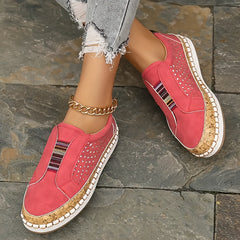 Women's Casual Slip On Loafers Soft Sole Walking Sneakers
