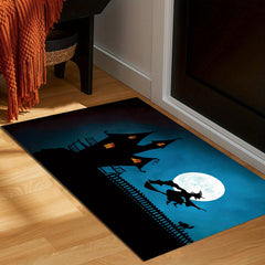 Halloween Witch Rug Kitchen Rug Indoor Soft Carpet Mat