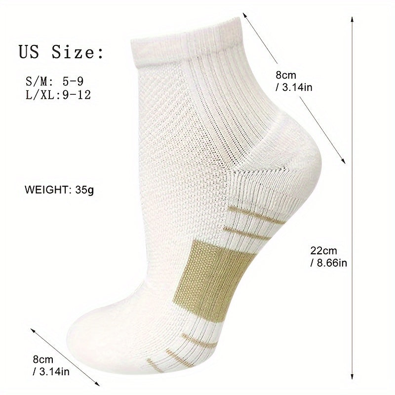 Men's Mid Crew Sport Socks - Sweat Absorbing Nylon Blend - Comfy & Breathable