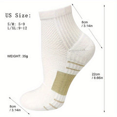 Men's Mid Crew Sport Socks - Sweat Absorbing Nylon Blend - Comfy & Breathable