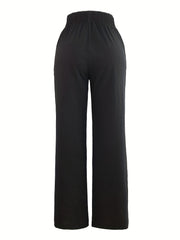 Casual Paper Bag Waist Pants for Spring & Summer