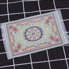 Handcrafted Dollhouse Rug Colorful Spring Scene Decor