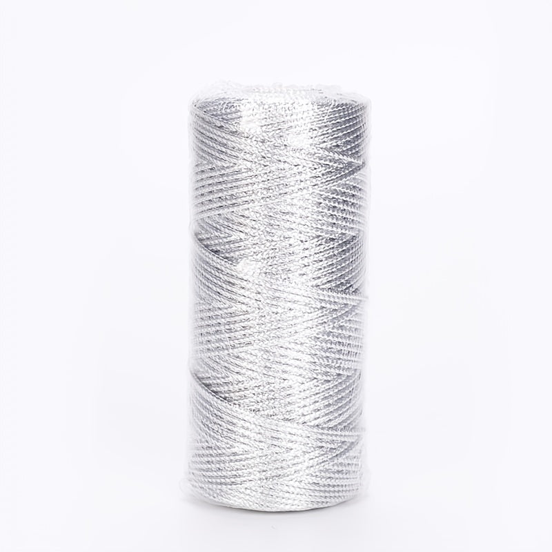 100M Golden Silvery Tag Wire Non elastic Line Ribbons For Flower Wrapping