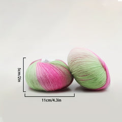 2pcs Wool Rainbow Thread for DIY Knitting & Crocheting