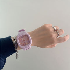 Square Waterproof Sporty Couple Electronic Watch