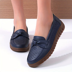 Women's Hollow Out Flat Shoes Closed Toe Slip On Shoes