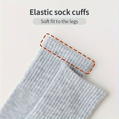 Boy's Mid Crew Sport Socks Sweat Absorbing Breathable Socks
