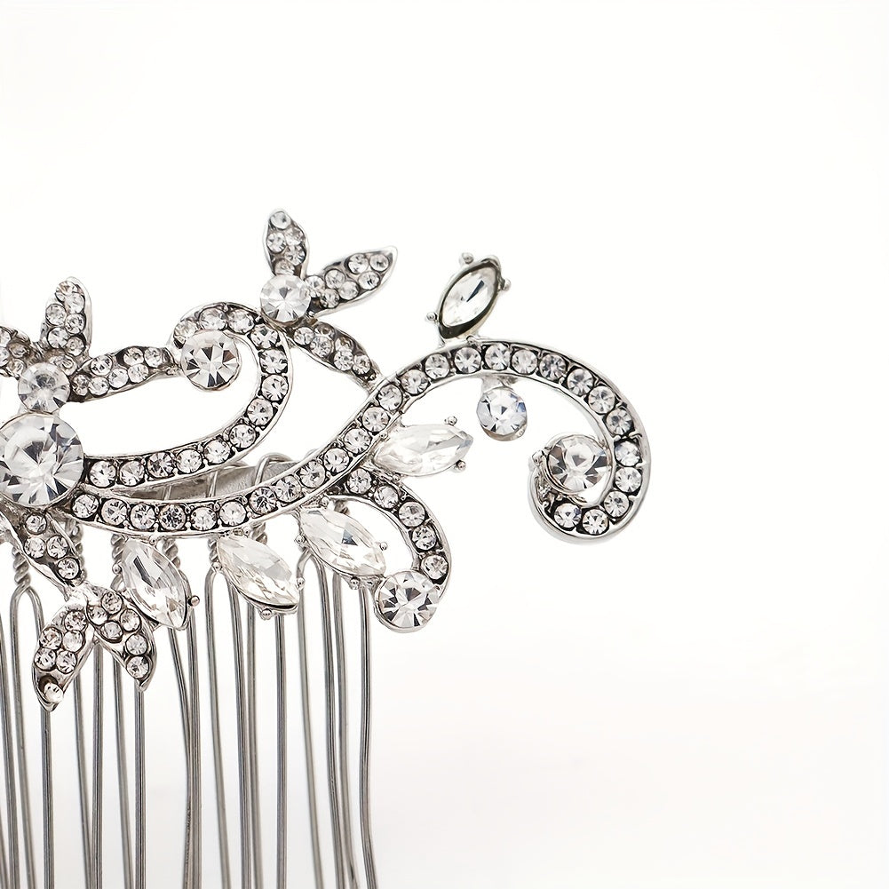 Rhinestone Hair Comb Head Jewelry Hair Accessories for Prom