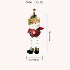 Plaid Bead Leg Pendants Christmas Window Decorations