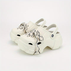 Women's Strappy Platform Clogs Chunky Heeled Sandals