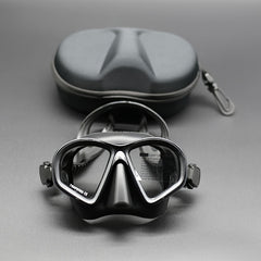 Tempered Glass Diving Mask with Storage Box Waterproof Anti Fog Goggles