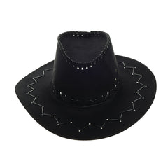 Suede Wide Brim Cowboy Hat for Women Men - Unisex Western Hat